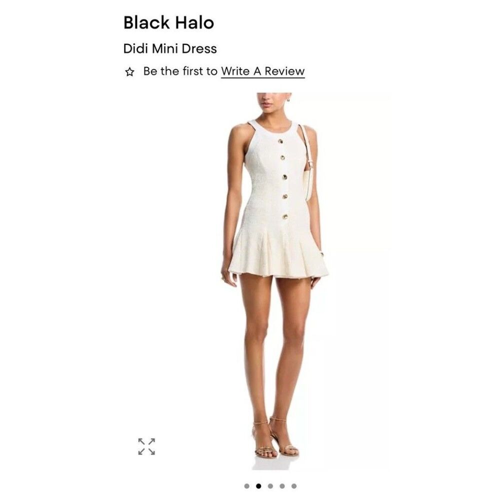 Black Halo Didi Mini Dress sz 10 NWT